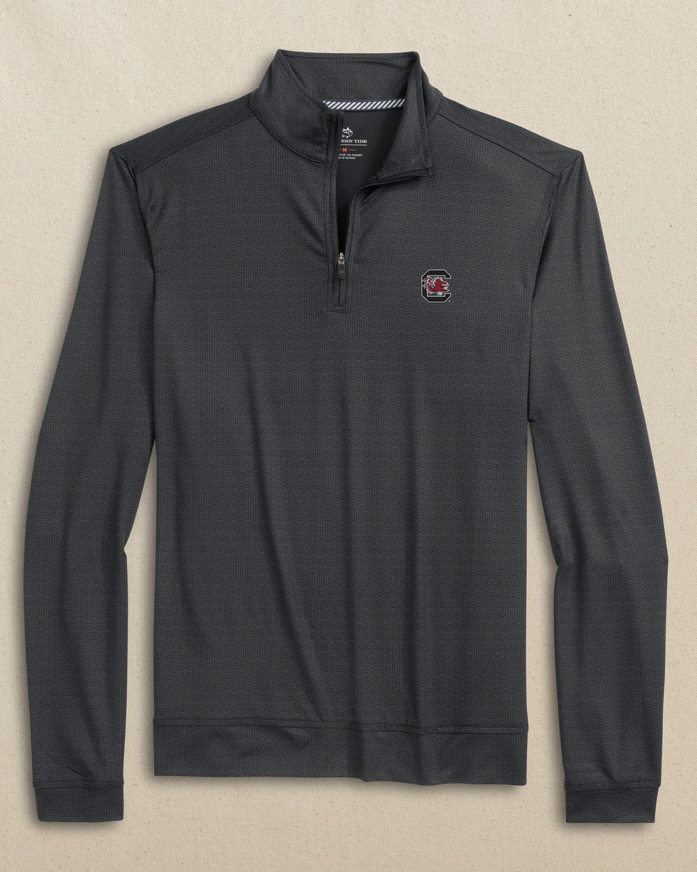 USC Gamecocks Cruiser ST Geo Printed Quarter Zip C_Outerwear Southern Tide 