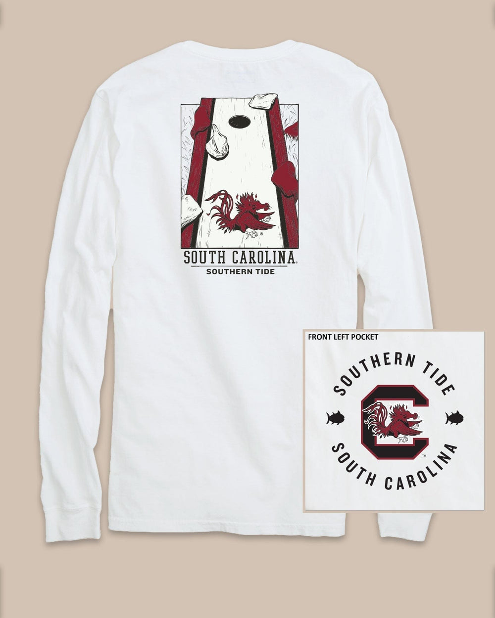 USC Gamecocks Gameday Cornhole Board T-Shirt C_T-Shirts Southern Tide 