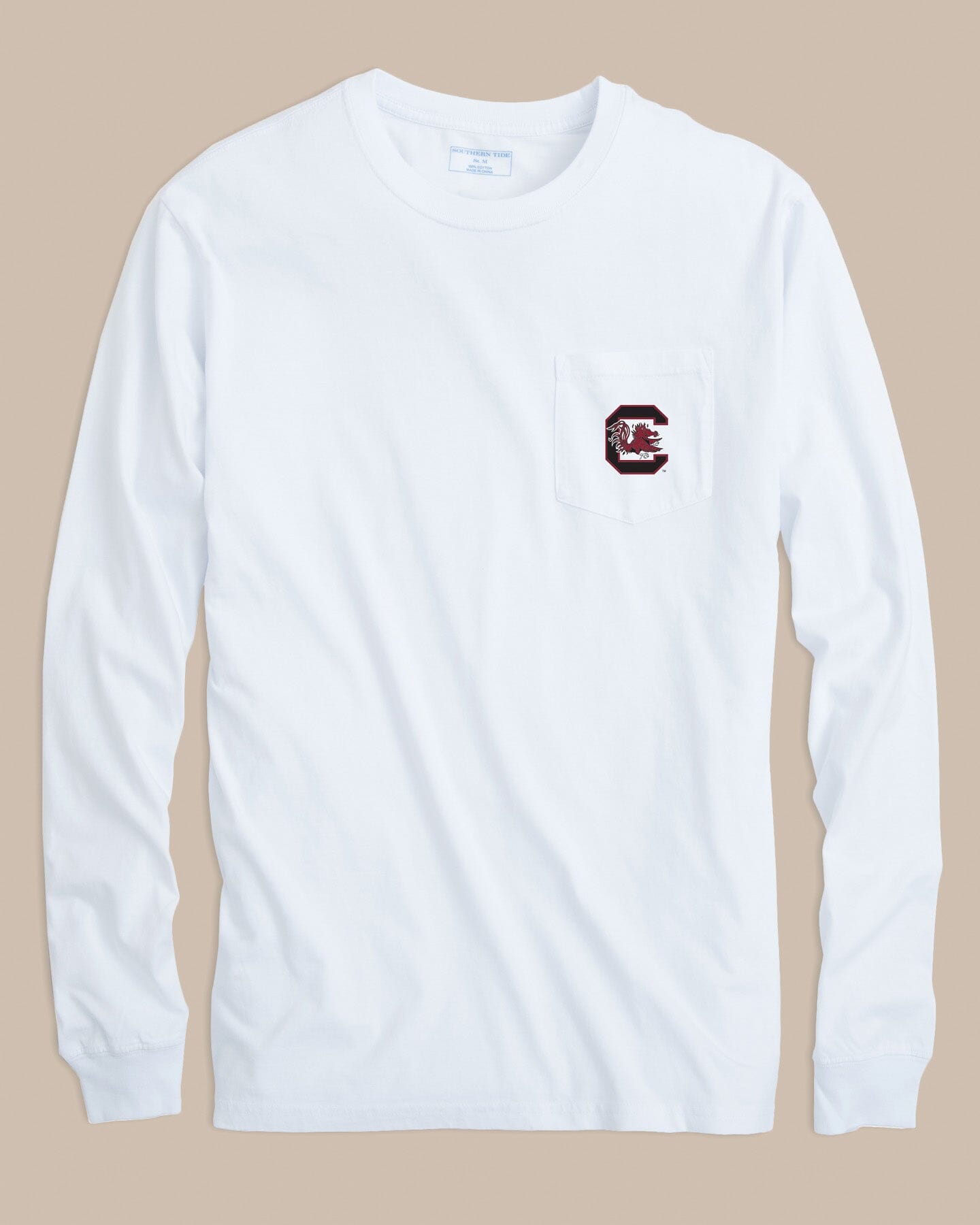 トップス OUAT BORDER GAME SHIRTS USC Gamecocks Gameday Embroidered Long Sleeve T-Shirt | Southern Tide