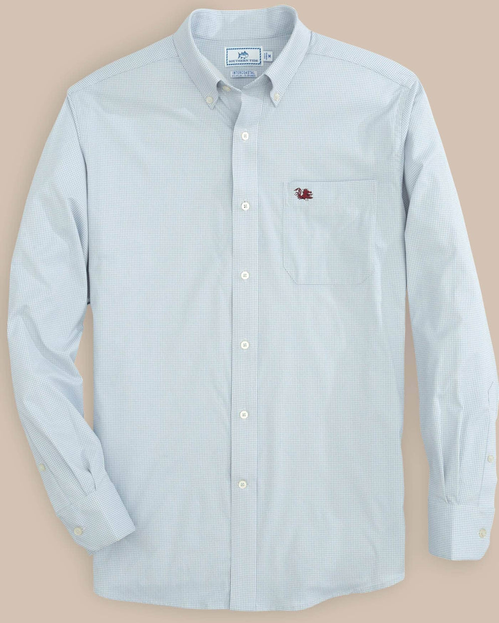 USC Gamecocks Gingham Button Down Shirt C_Sportshirts Southern Tide 