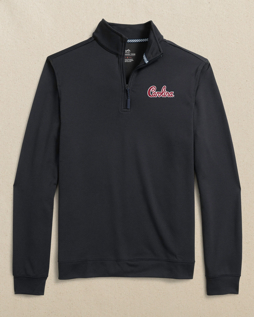 Men's Carolina Script Gamecocks Schooner Quarter Zip | Southern Tide