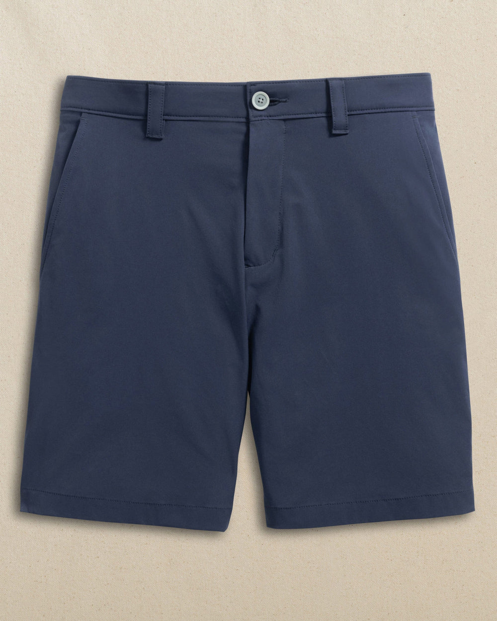 The front view of the Southern Tide Vanderbilt Commodores Birdie 8" Coastal Breeze® Performance Short by Southern Tide - True Navy