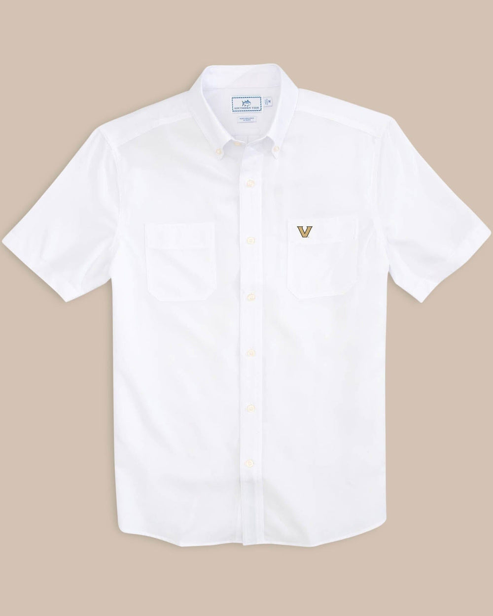 Vanderbilt Commodores Short Sleeve Button Down Dock Shirt C_Sportshirts Southern Tide 