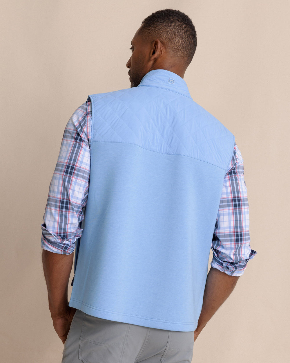 The back view of the Southern Tide Waterfront Quilted Vest by Southern Tide - Ocean Channel