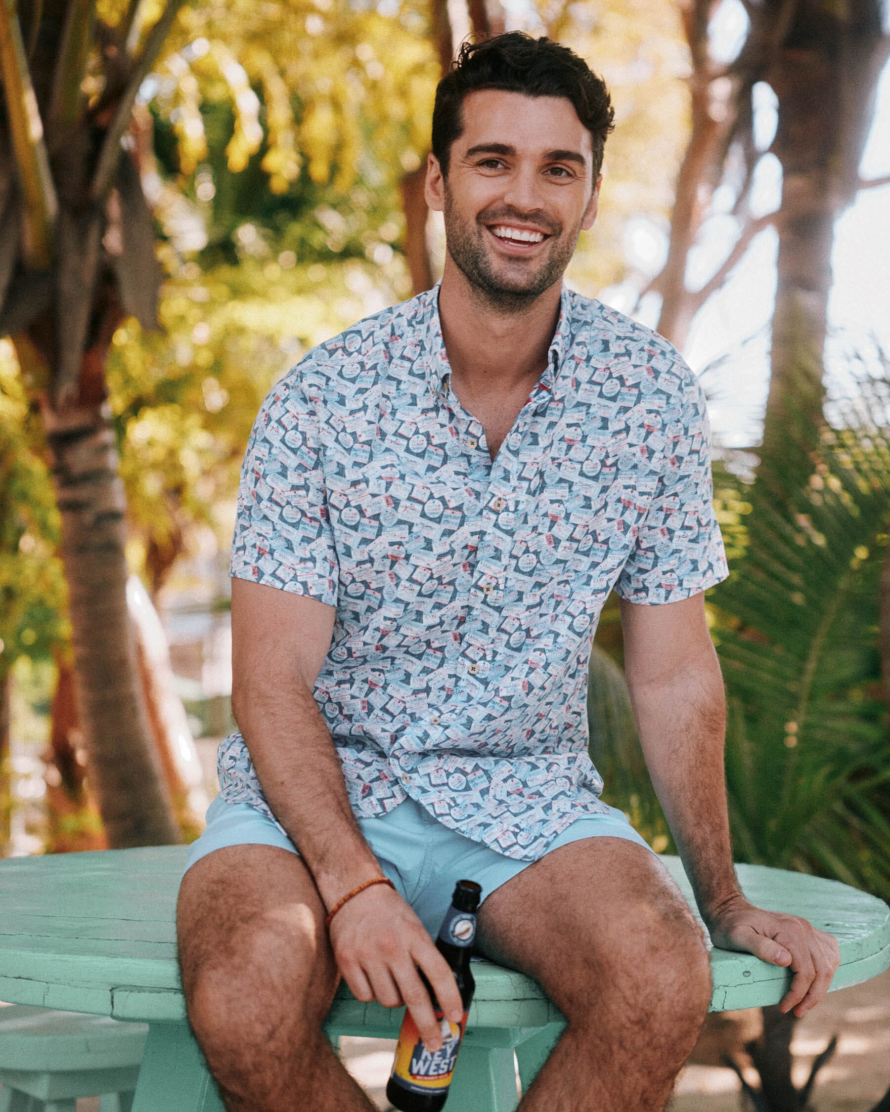 Button down hot sale and shorts