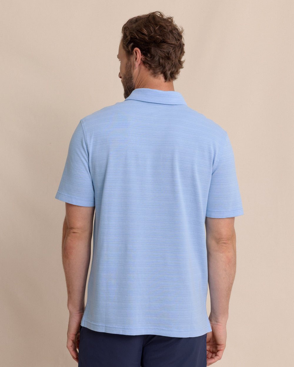 The back view of the Southern Tide Woodland Covered Placket Polo by Southern Tide - Ocean Channel