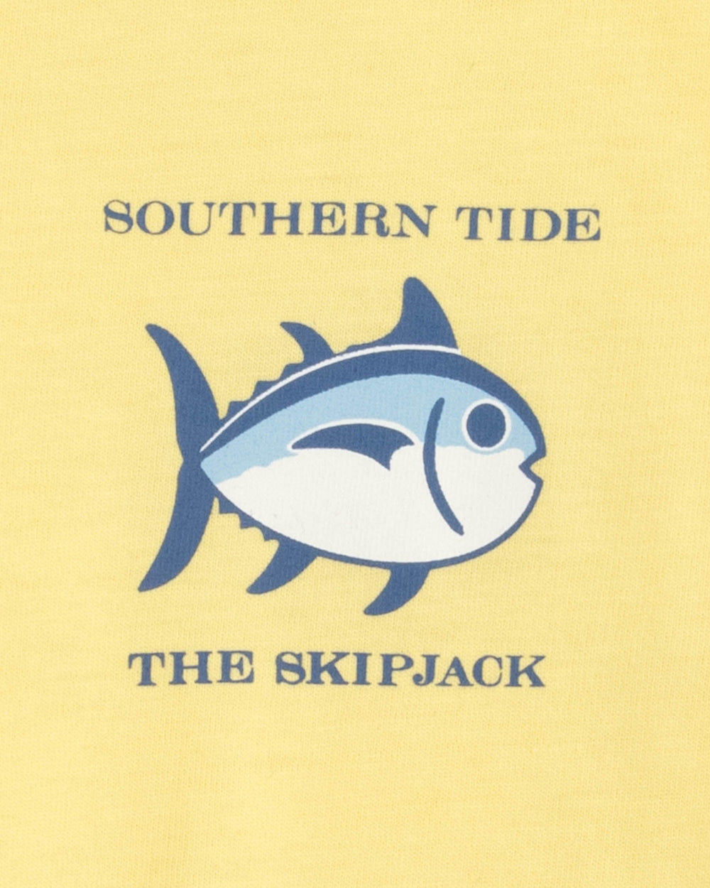 The detail view of the Southern Tide Youth Original Skipjack T-Shirt by Southern Tide - Tuscan Sun