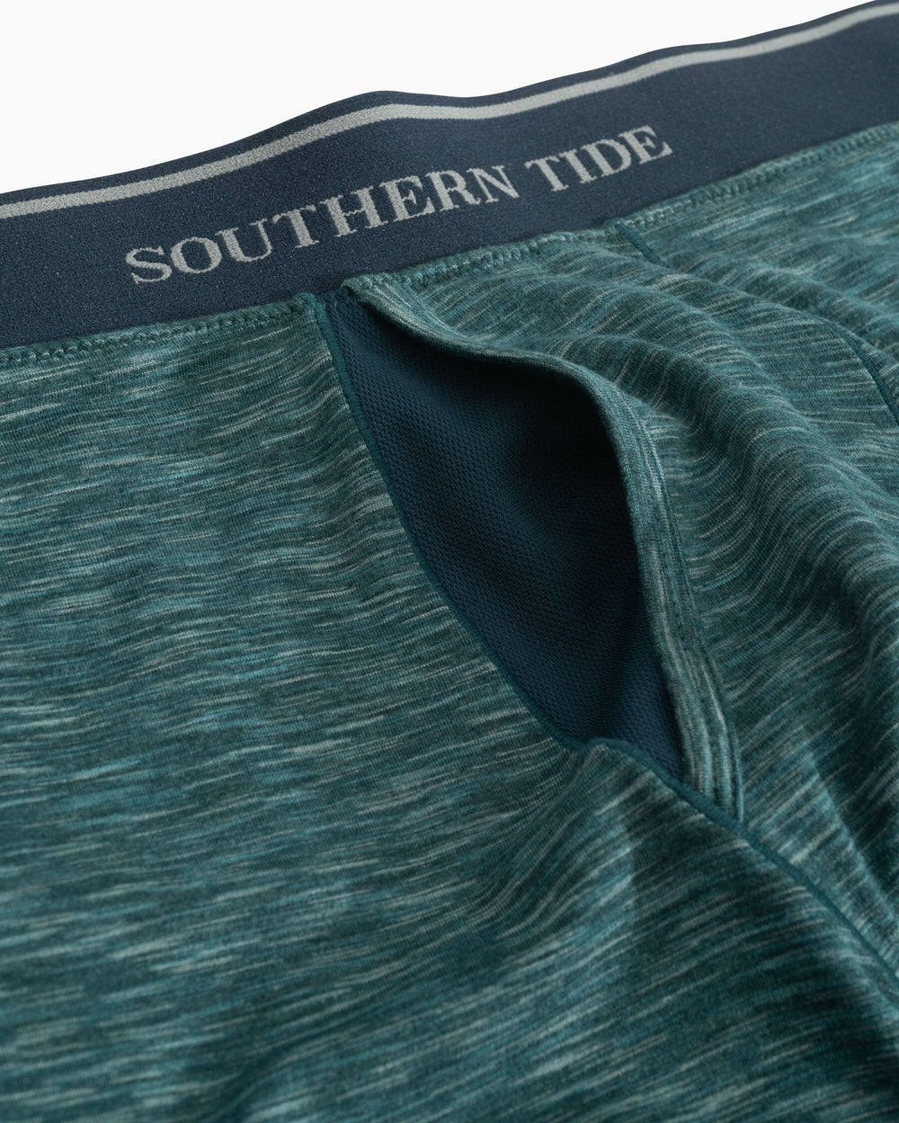 The detail of the Men's Baxter Boxer Brief by Southern Tide - Green Gables