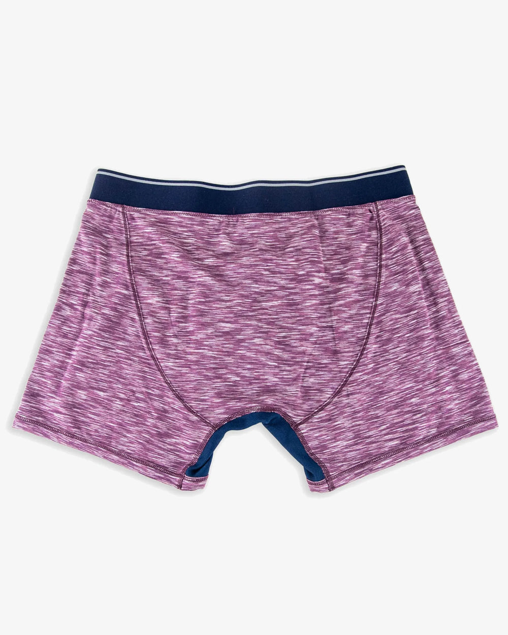 The back view of the Southern Tide Baxter Performance Boxer Brief by Southern Tide - Plum Wine