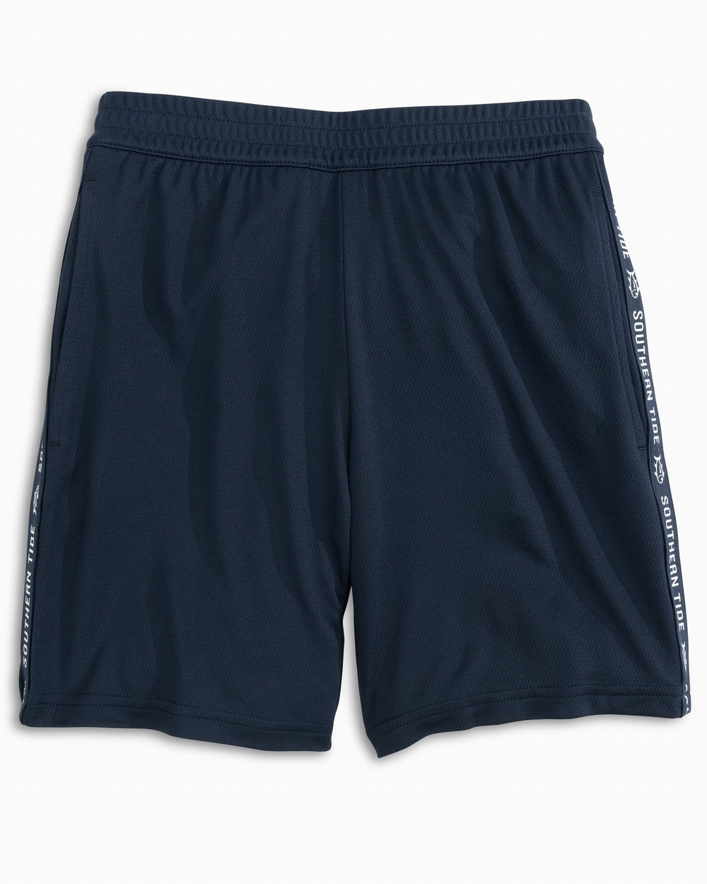 The front view of the Kid's Melink Short by Southern Tide - True Navy