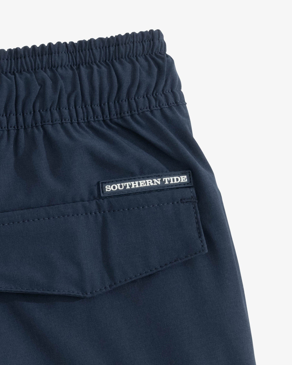 The detail view of the Southern Tide Boys Solid Swim Truck 2 0 by Southern Tide - True Navy