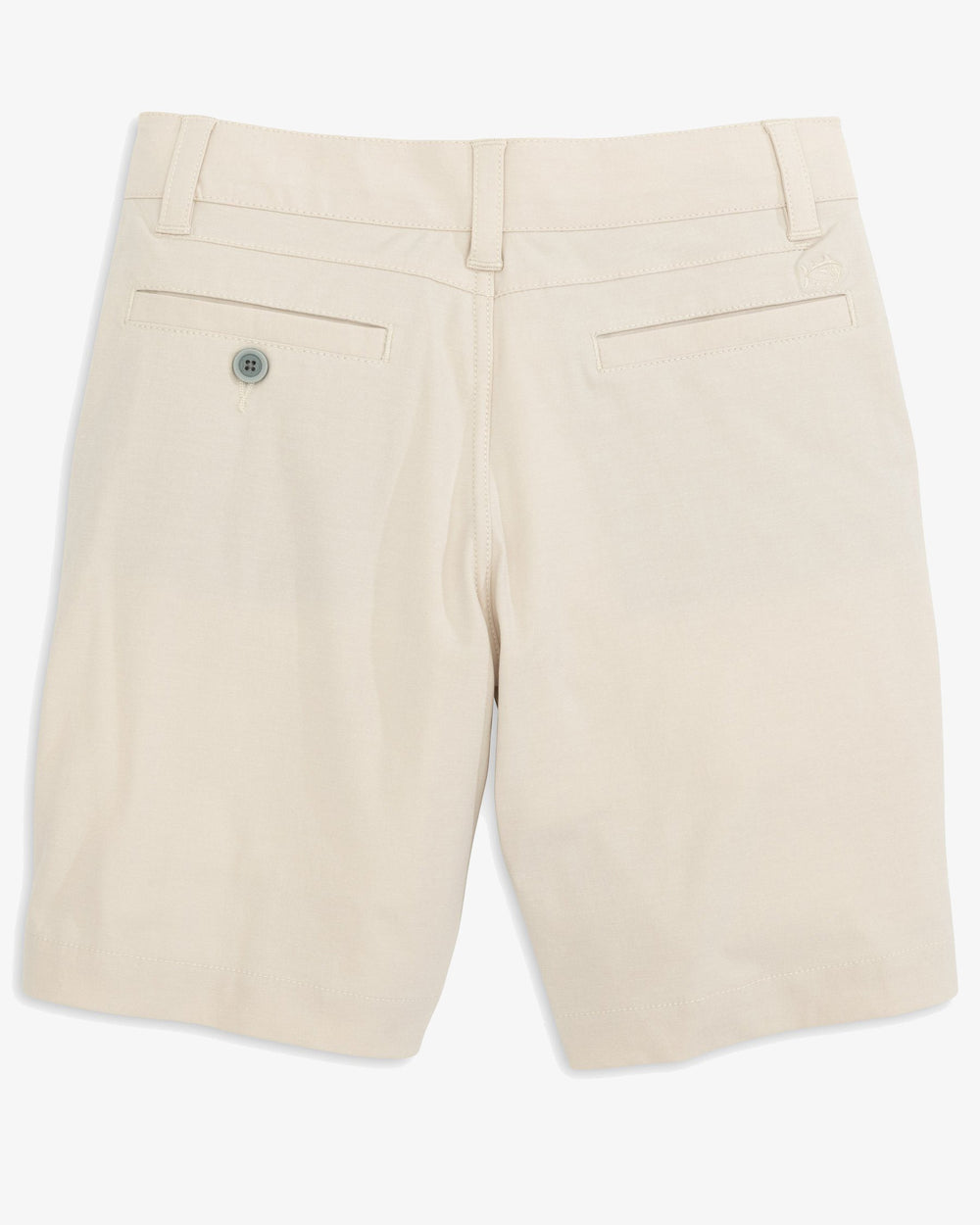 The back view of the Kid's T3 Gulf Short by Southern Tide - Stone