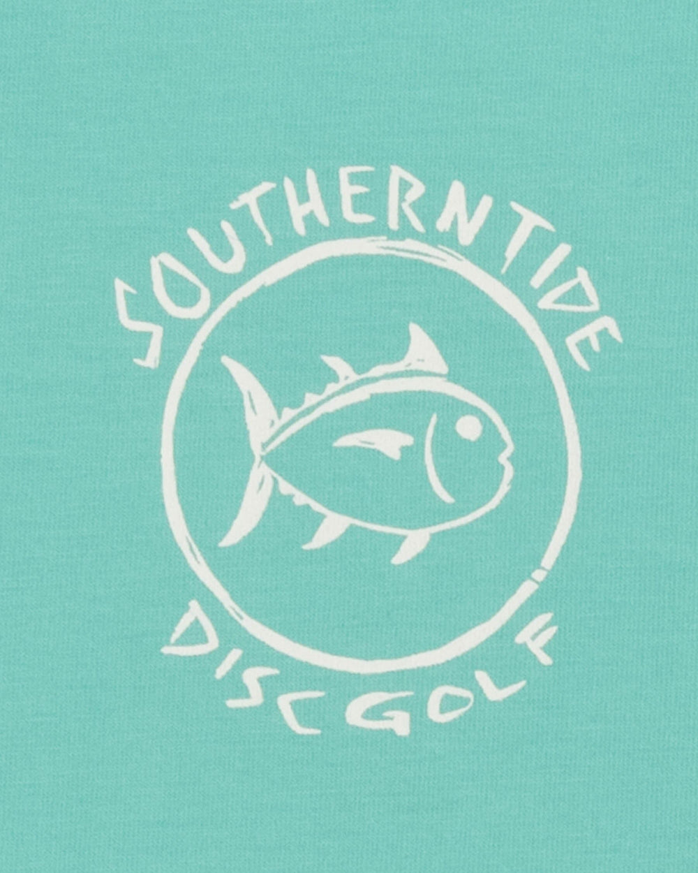 The detail view of the Southern Tide Brews and Baskets T-Shirt by Southern Tide - Mint
