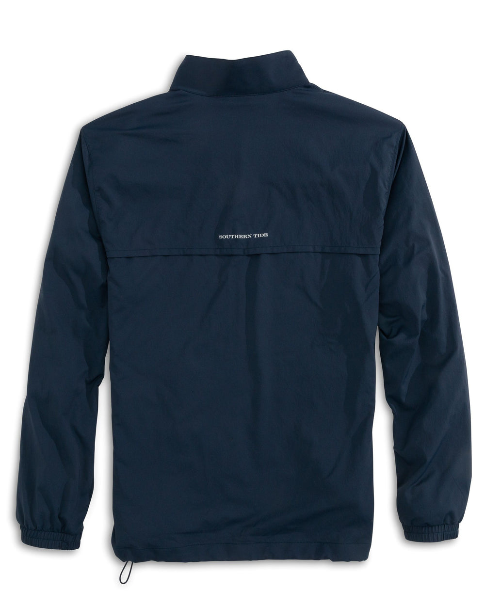 The back of the Men's Clemson Tigers Intercoastal Quarter Zip Pullover by Southern Tide - Dark Navy