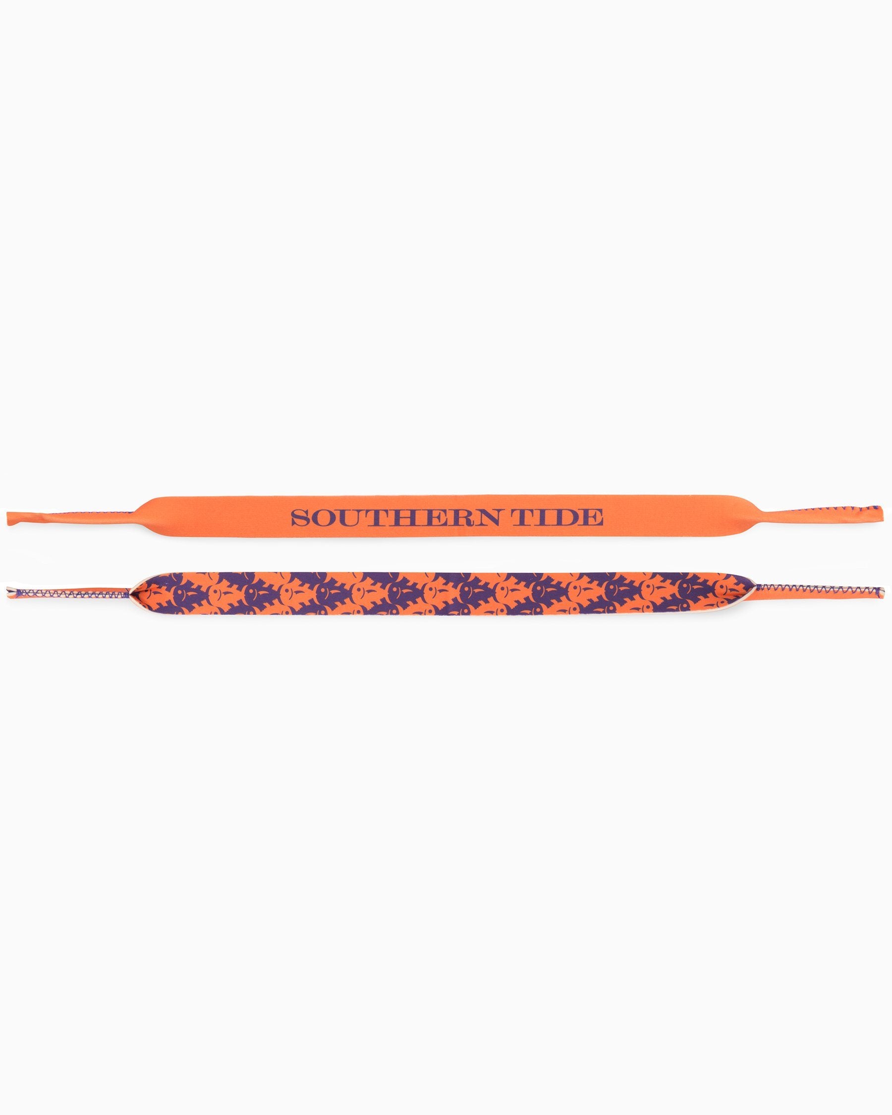 gameday skipjack sunglass straps endzone orange and regal purple front