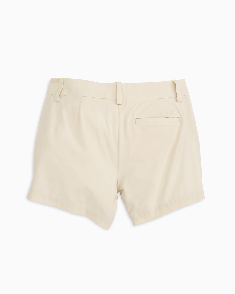 The back view of the Women's Inlet 4 Inch Performance Short by Southern Tide - Stone