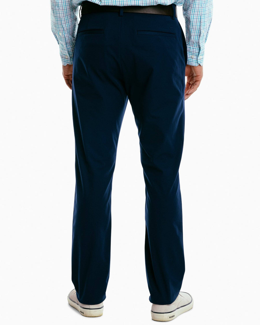 The back view of the Men's Jack Performance Pant by Southern Tide - True Navy
