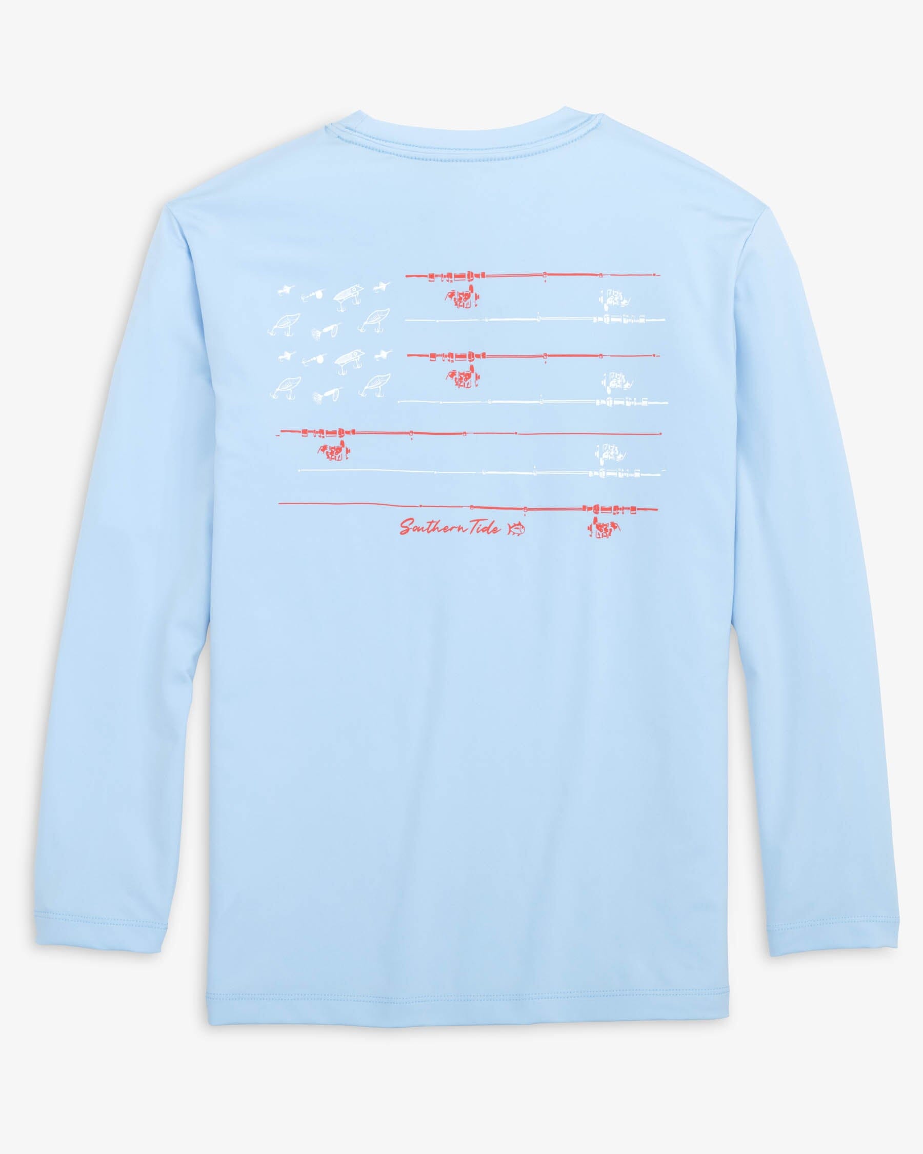 White blue red sales shirt