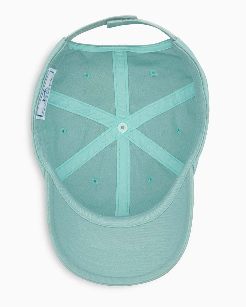 The inside view of the Kid's Mini Skipjack Hat by Southern Tide - Wake Blue