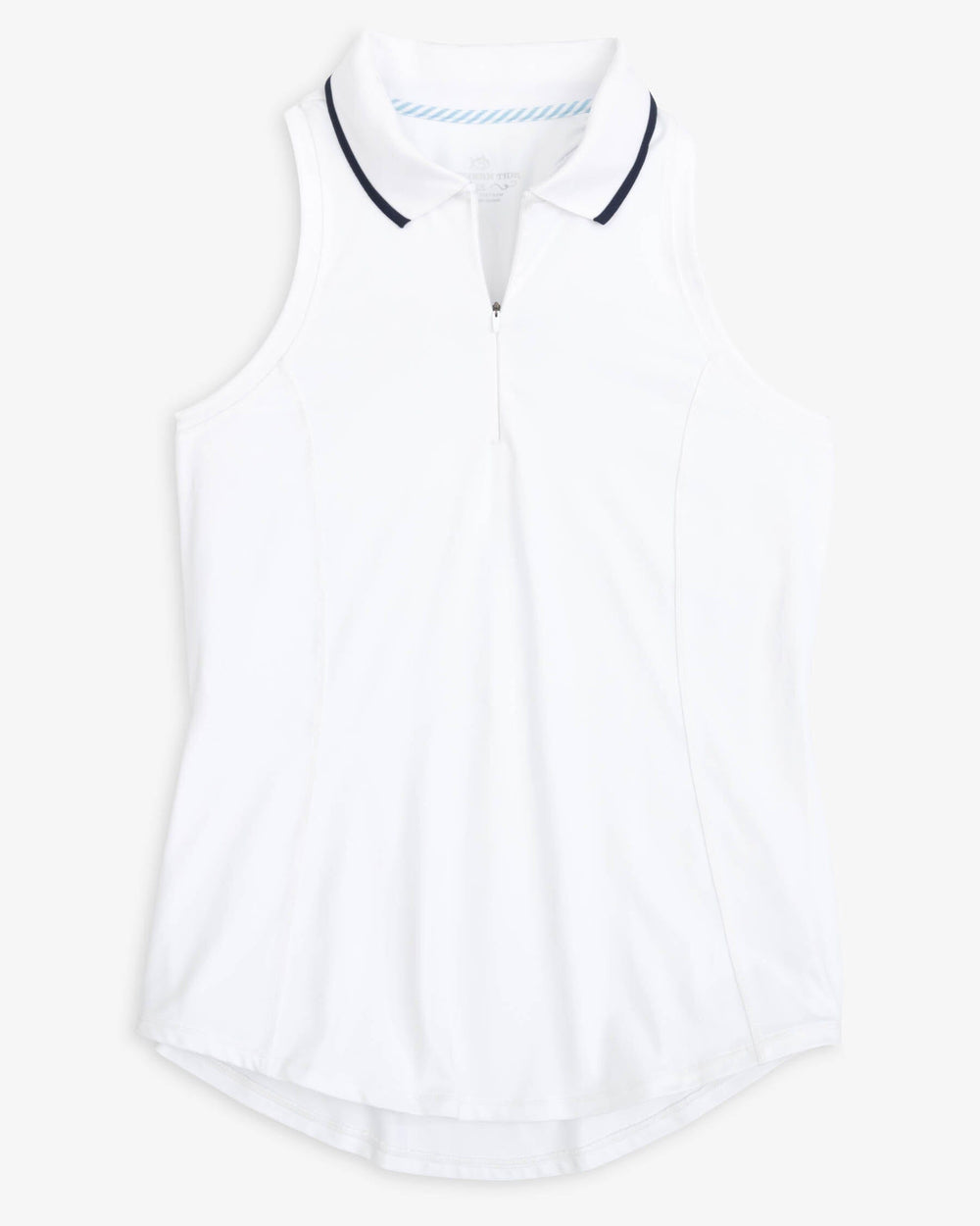 The front view of the Southern Tide Kristy Performance Tank by Southern Tide - Classic White
