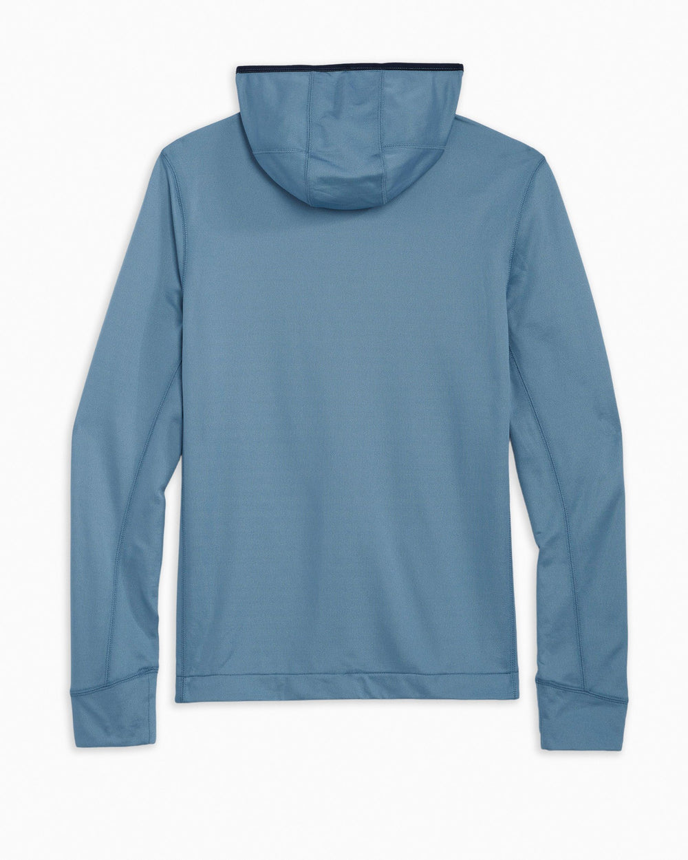 The back of the Men's Lockwood Fleece Performance Quarter Zip Hoodie by Southern Tide - French Lilac