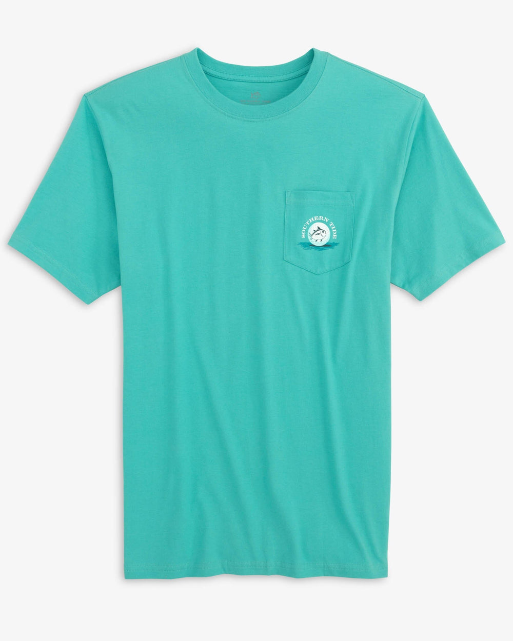 The front view of the Southern Tide Lucky Jacks 19th Hole T-Shirt by Southern Tide - Tidal Wave