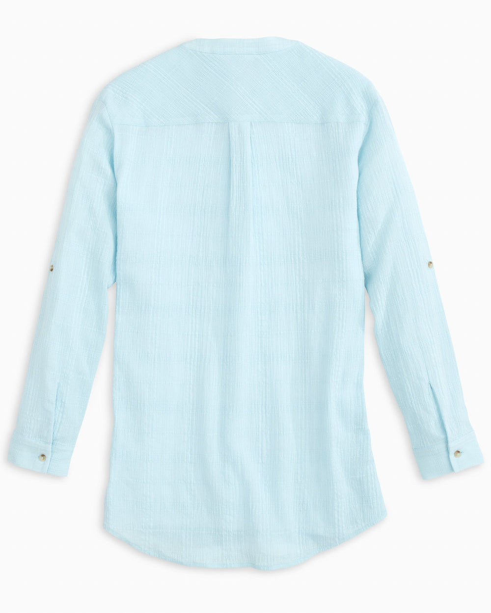 The back of the Women's Marnee Textured Tunic by Southern Tide - Palm Ocean
