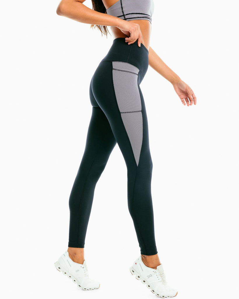 reebok lux high-rise colorblock women's leggings – RUNNERS SPORTS