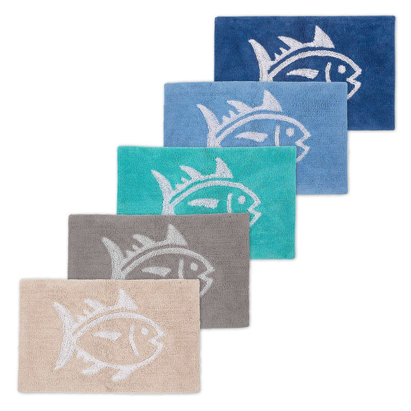 The stack view of the Reversible Skipjack Bath Rug by Southern Tide - hover