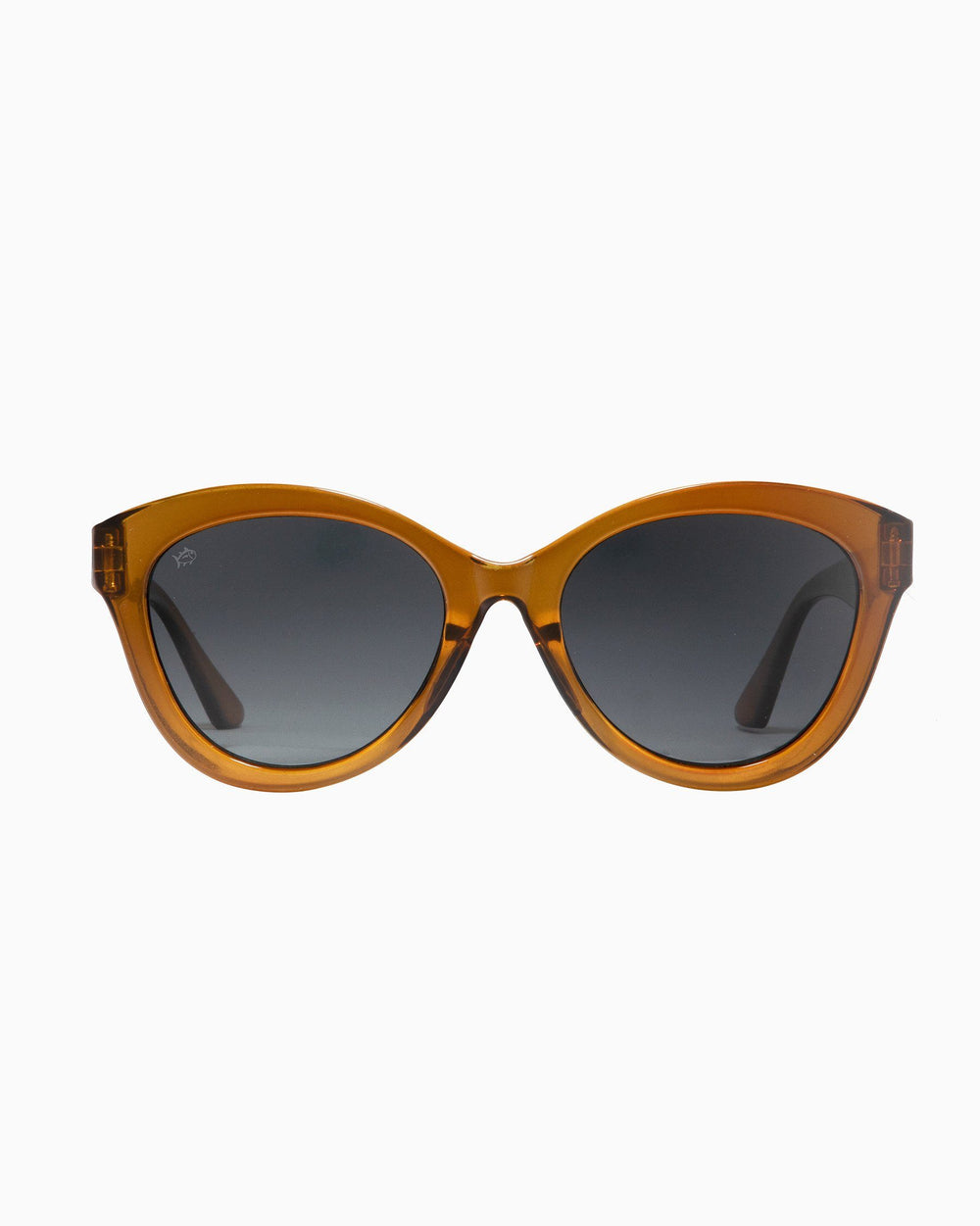 The front of the Women's Rheos Faris Sunglasses by Southern Tide - Sandbar Gunmetal