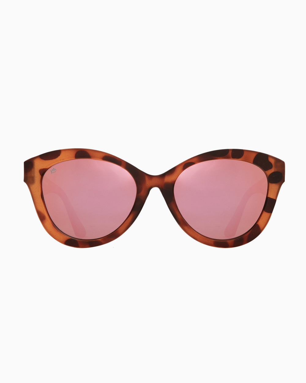 The front of the Women's Rheos Faris Sunglasses by Southern Tide - Tortoise Rose