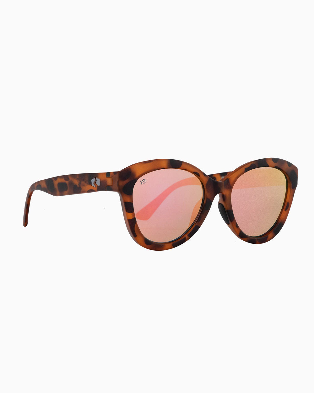 The side of the Women's Rheos Faris Sunglasses by Southern Tide - Tortoise Rose