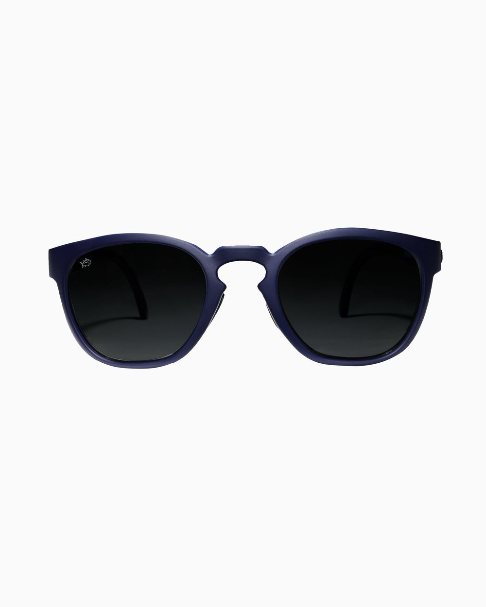 The front of the Rheos Seabrooks Sunglasses by Southern Tide - Boat Blue Gunmetal