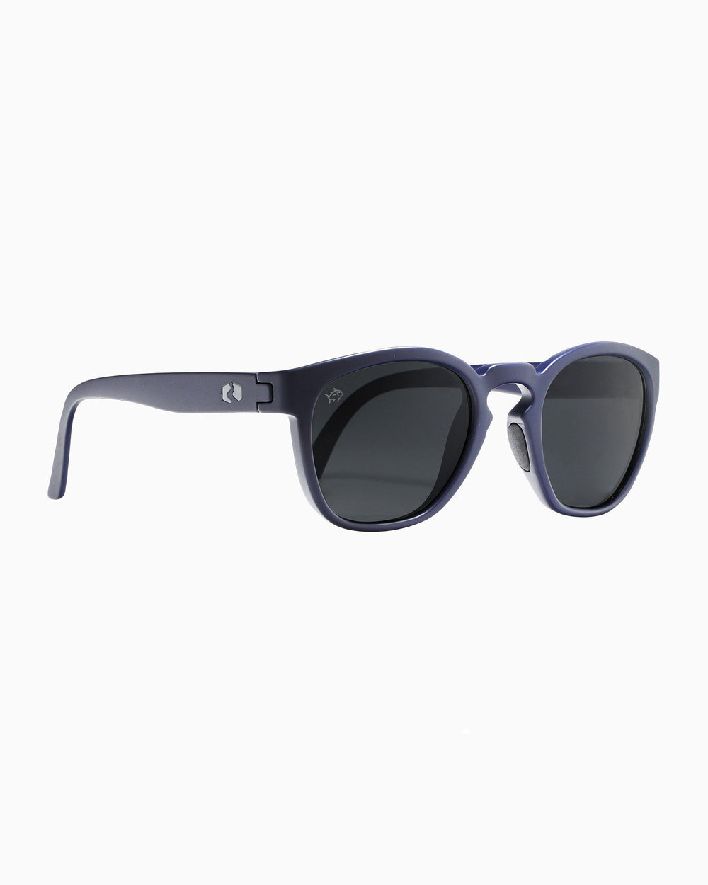 The side of the Rheos Seabrooks Sunglasses by Southern Tide - Boat Blue Gunmetal