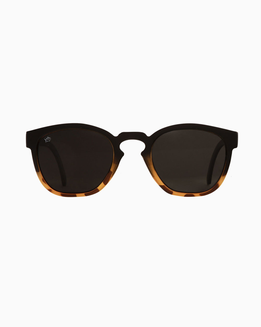 The front of the Rheos Seabrooks Sunglasses by Southern Tide - Gradient Gunmetal