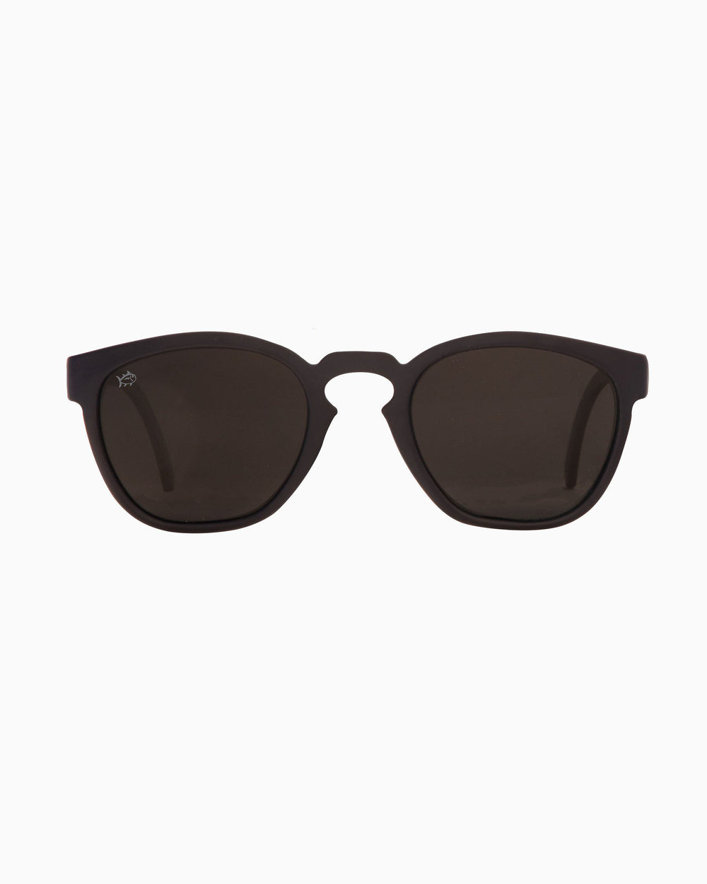 The front of the Rheos Seabrooks Sunglasses by Southern Tide - Gunmetal