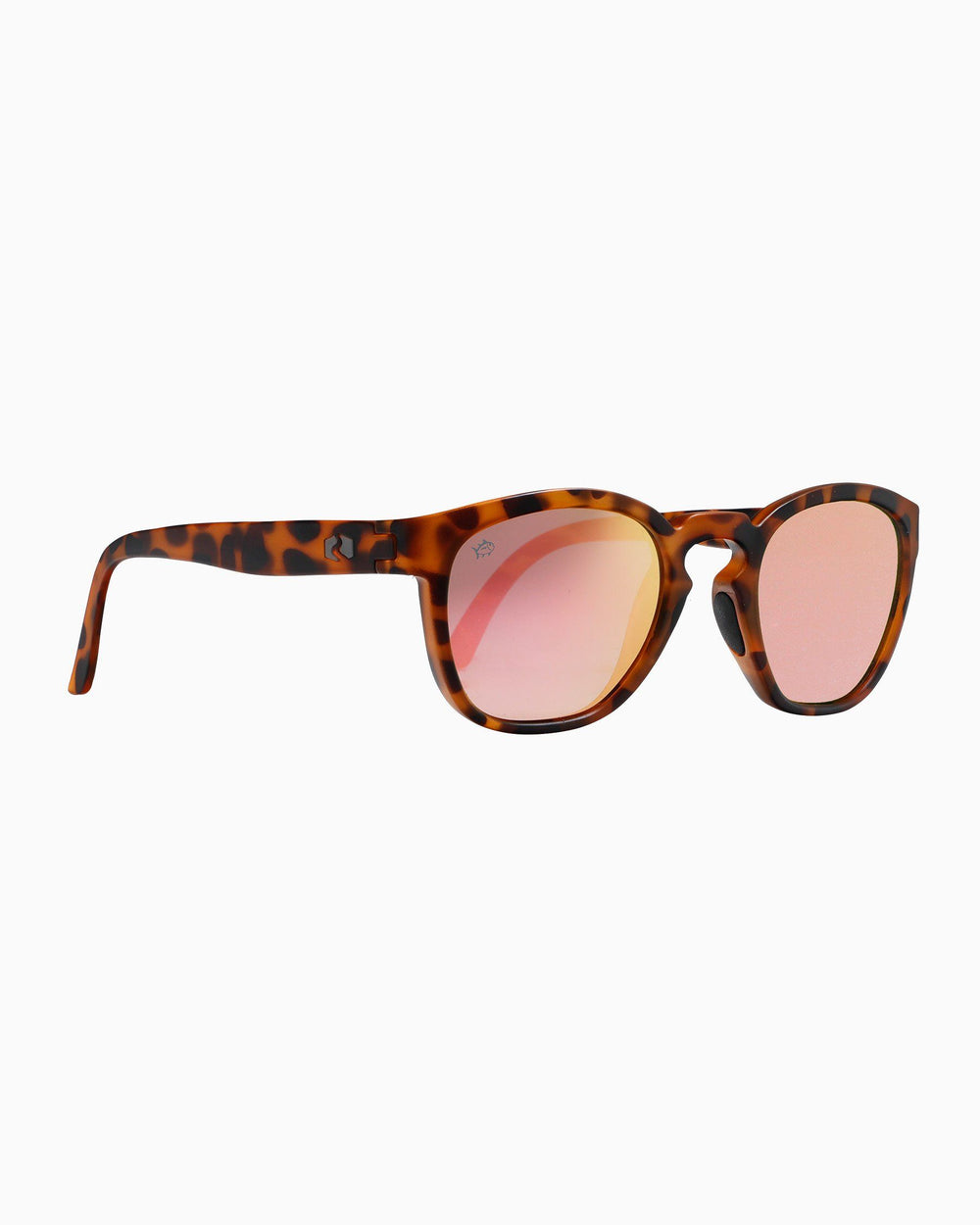 The side of the Rheos Seabrooks Sunglasses by Southern Tide - Tortoise Rose