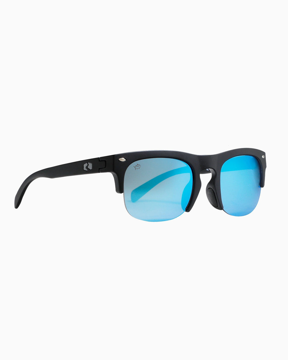 The side of the Men's Rheos Sullivans Sunglasses by Southern Tide - Gunmetal Marine