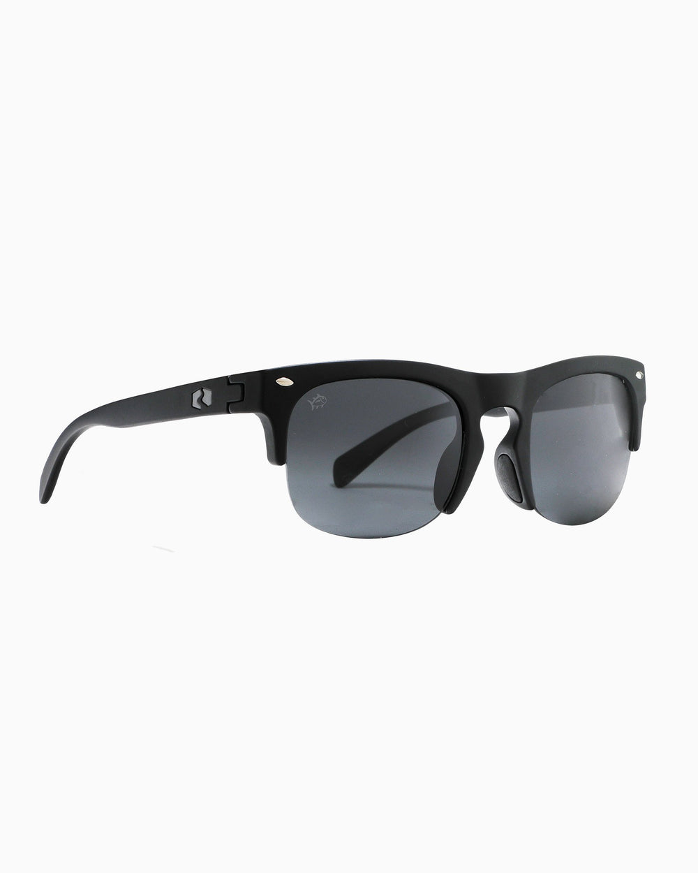 The side of the Men's Rheos Sullivans Sunglasses by Southern Tide - Gunmetal