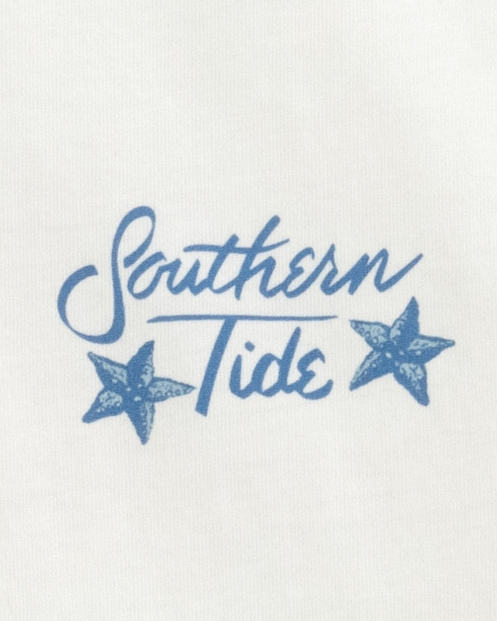 The pocket view of the Women's Sea to Shining Sea Shell T-Shirt by Southern Tide - Classic White