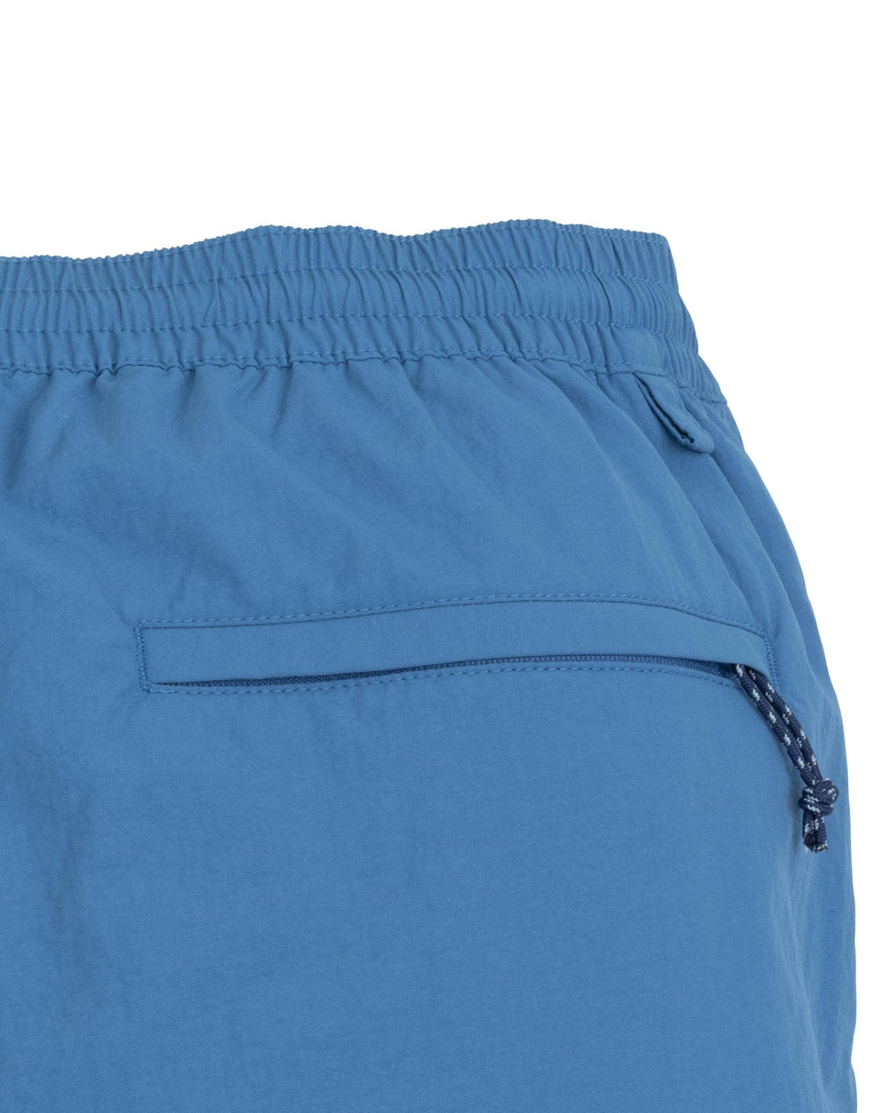 The detail view of the Southern Tide Shoreline 6 Inch Short by Southern Tide - Atlantic Blue