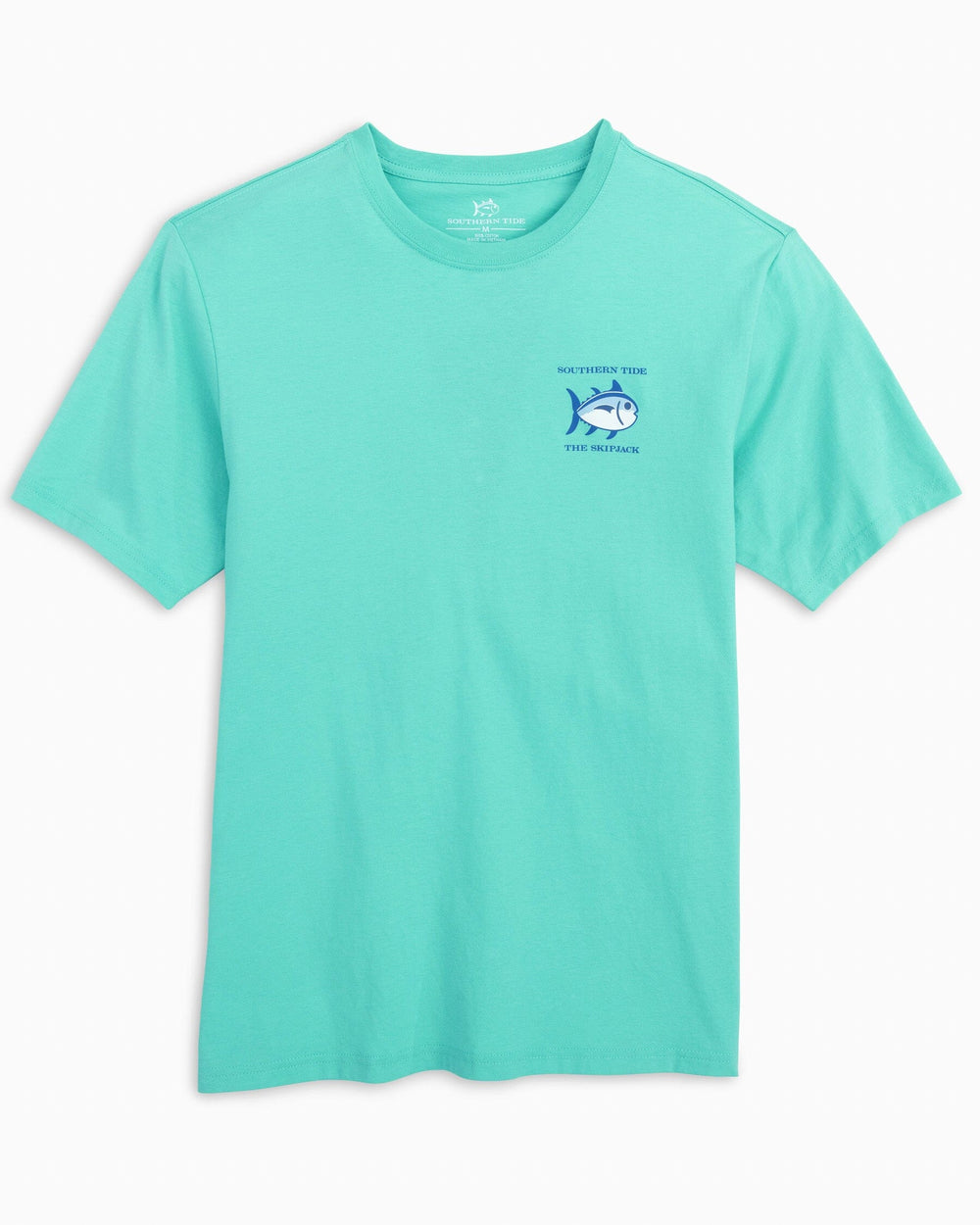 The front view of the Southern Tide Original Skipjack Short Sleeve T-Shirt by Southern Tide - Cool Mint