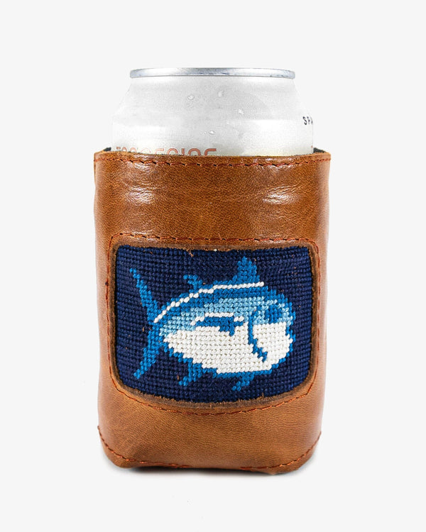 The front view of the Southern Tide Skipjack Can Cooler by Southern Tide - Navy
