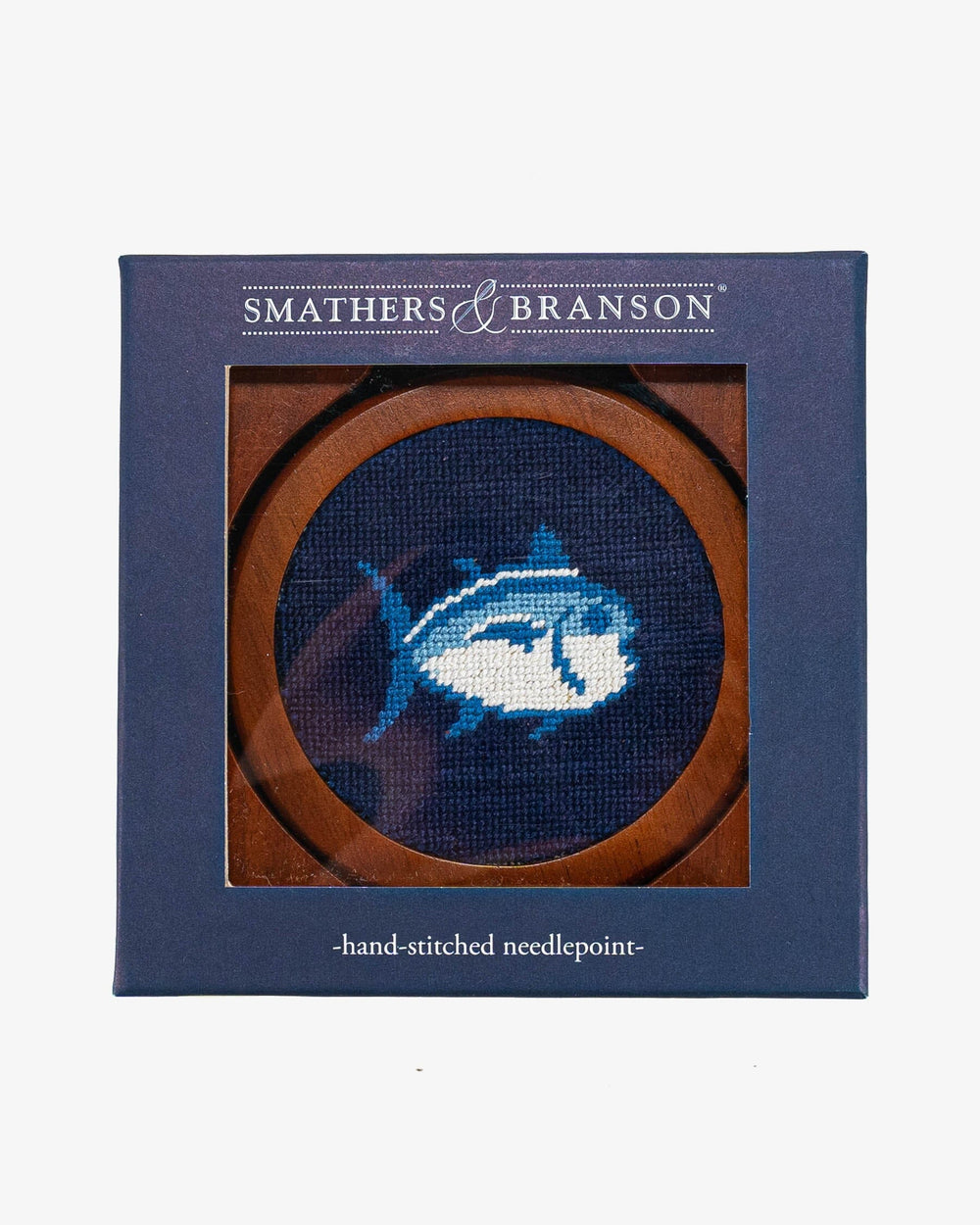 The front box view of the Southern Tide Skipjack Coaster by Southern Tide - Navy