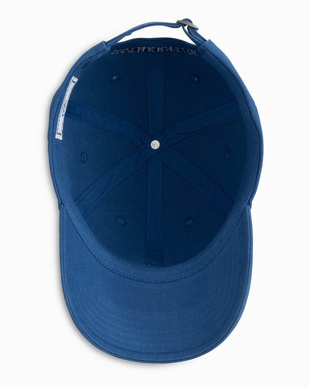 The inside of the Skipjack Hat by Southern Tide - Boat Blue