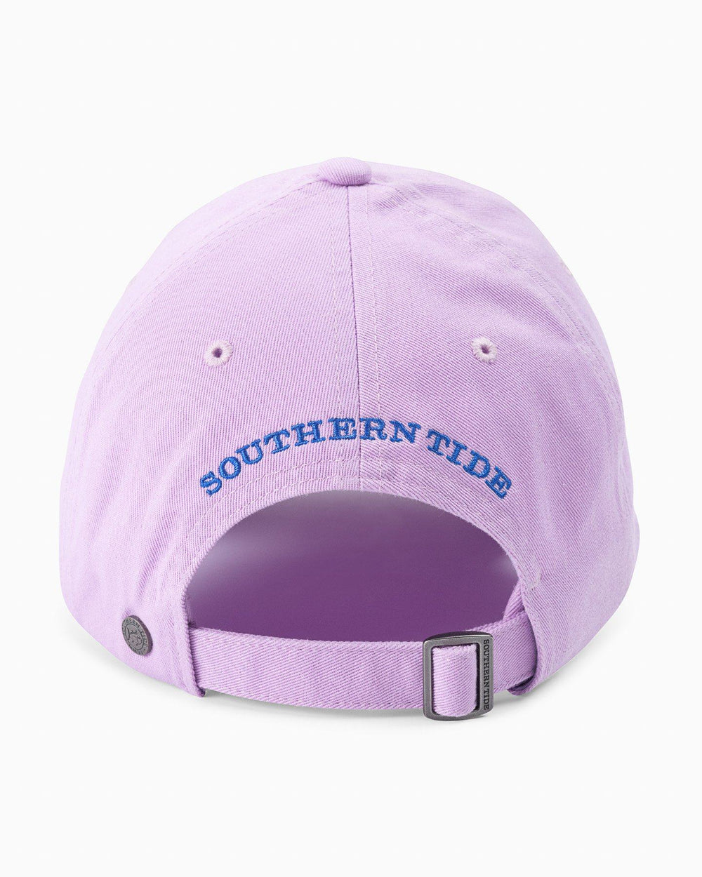 The back of the Skipjack Hat by Southern Tide - Heliotrope