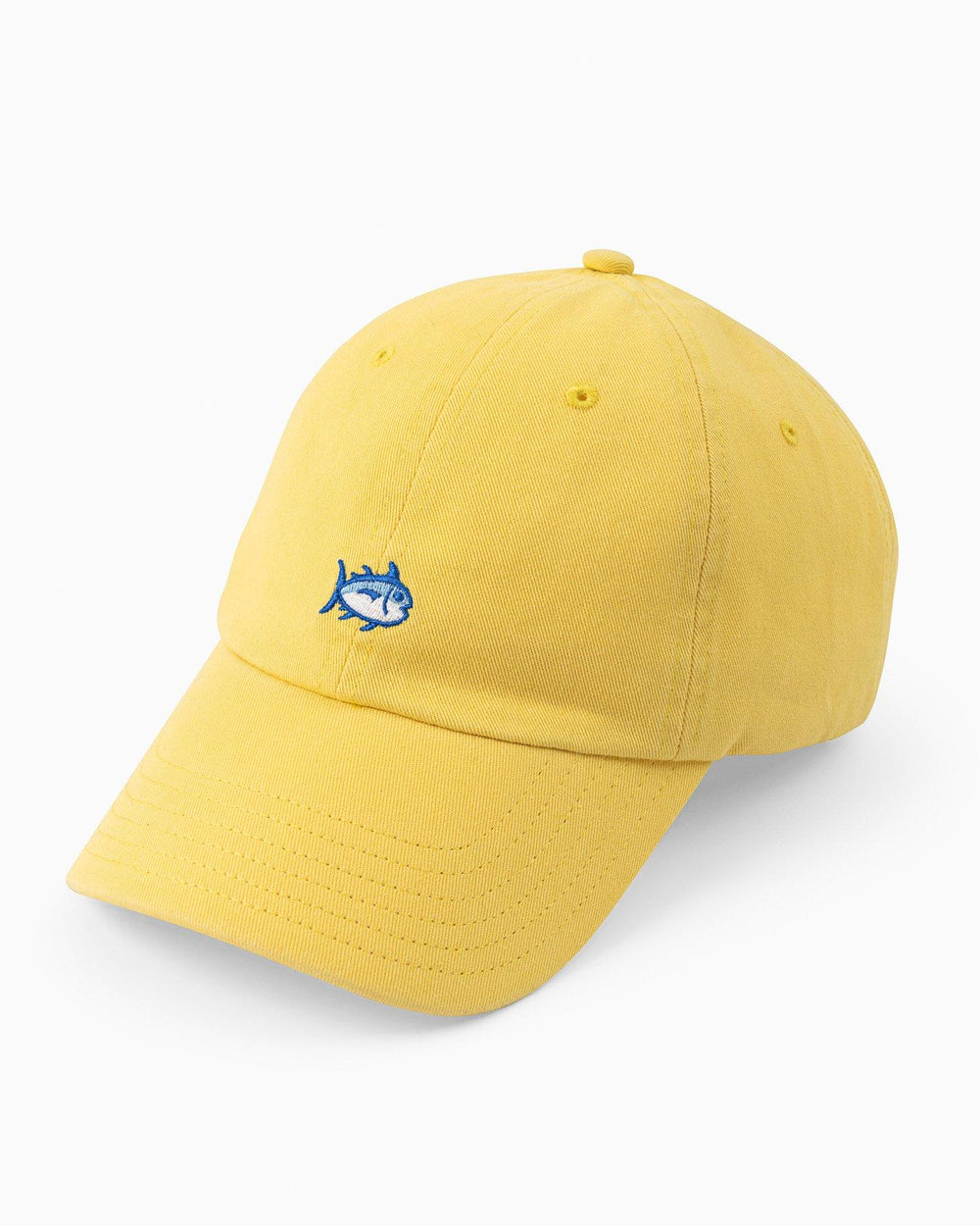 The front of the Skipjack Hat by Southern Tide - Sunshine