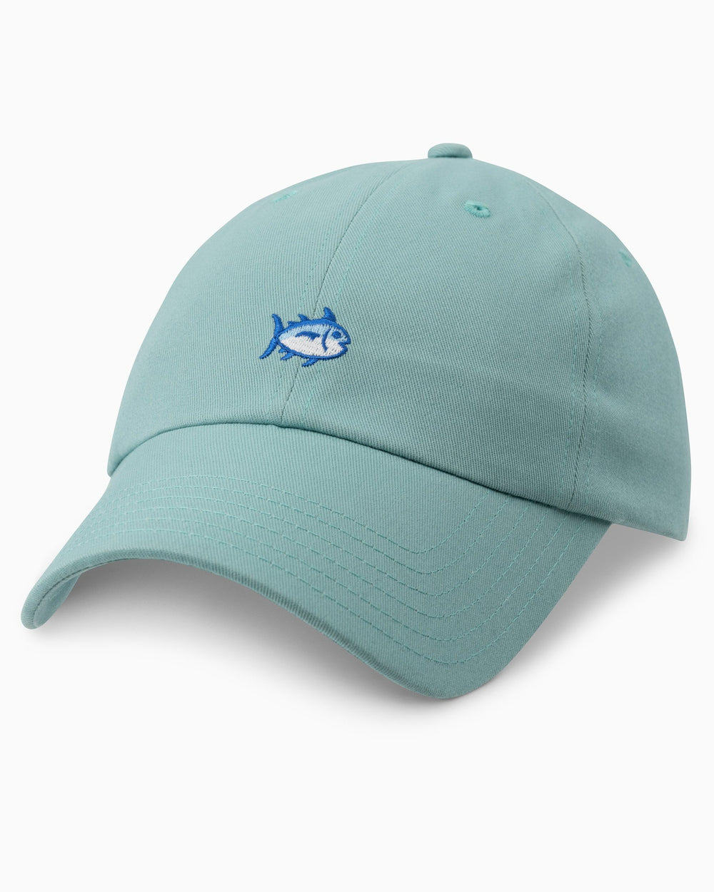 The front of the Skipjack Hat by Southern Tide - Wake Blue