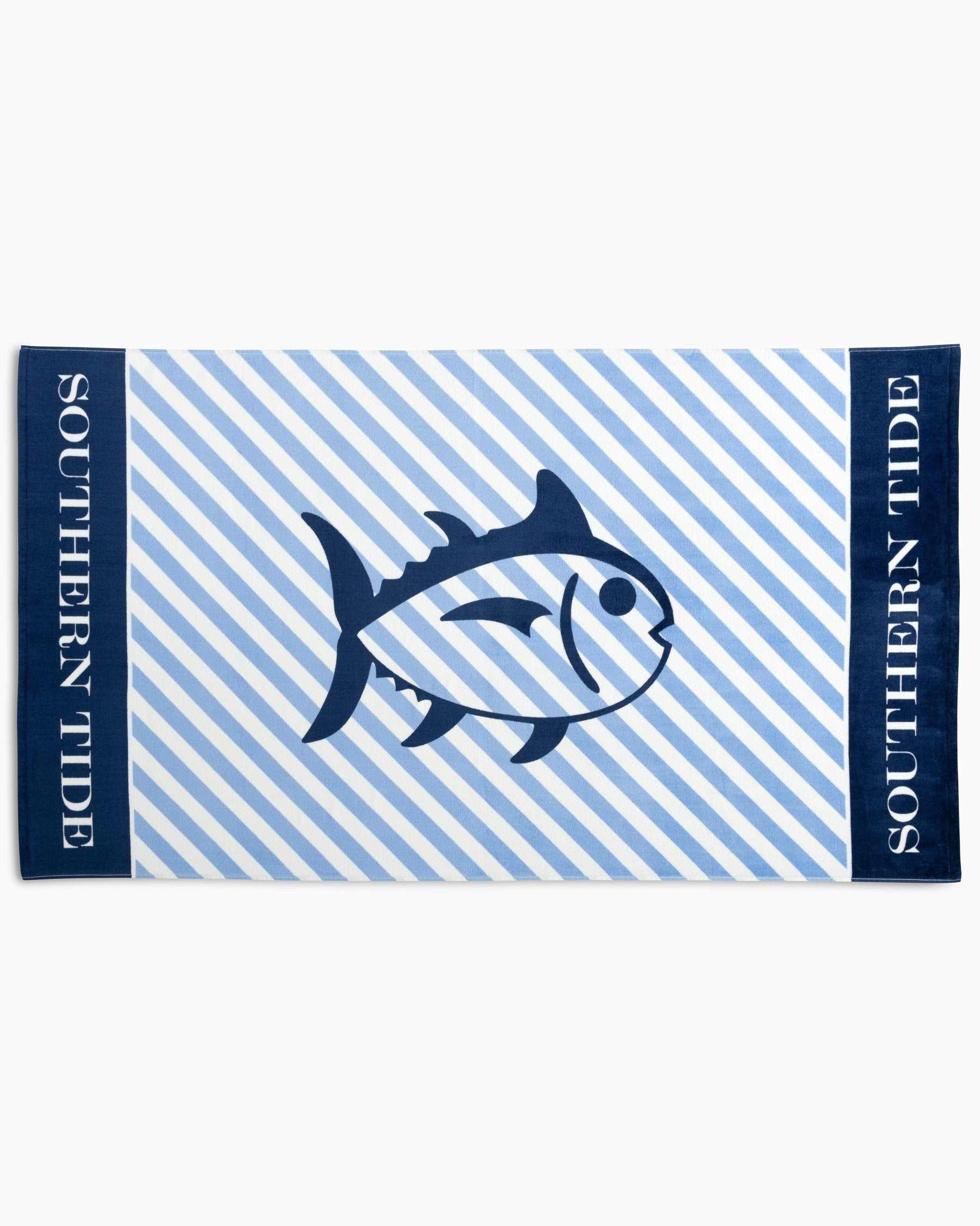 Skipjack Striped French Terry Beach Towel | Southern Tide