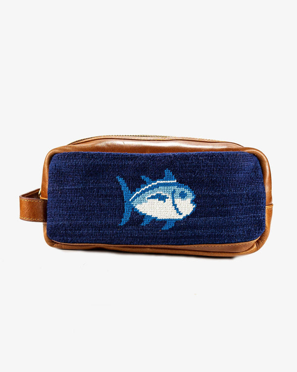 The front view of the Southern Tide Skipjack Toiletry Bag by Southern Tide - Navy